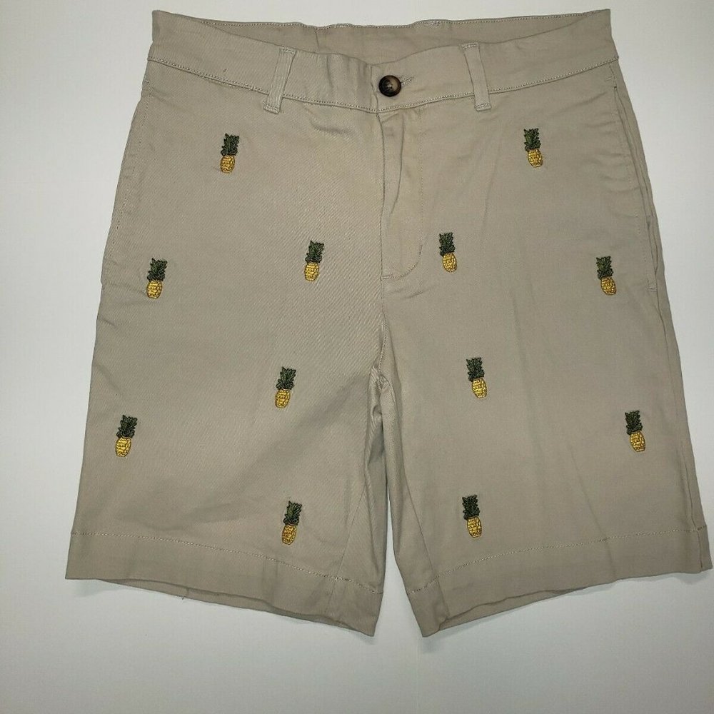 Mens Washed Stoned & Beaten Pineapple Shorts
